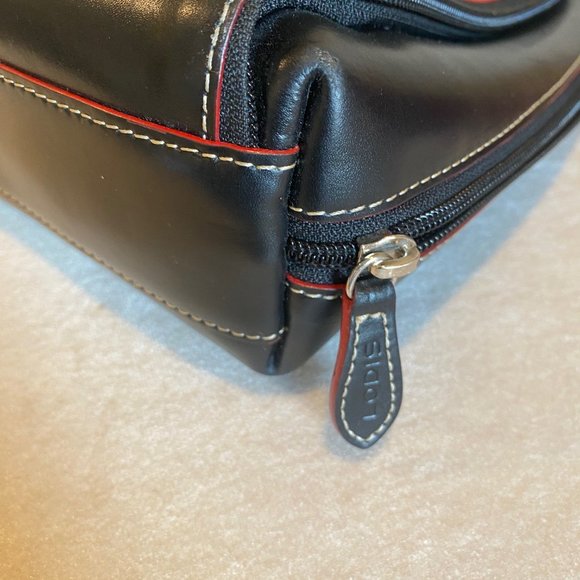 Lodis Black Leather Slim Laptop or Tablet Case/Tote - Picture 7 of 13